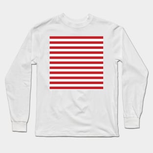 Red White Stripes Long Sleeve T-Shirt